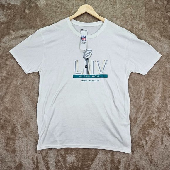NFL Other - NWT NFL Team Apparel Super Bowl Liv Miami 02.02.20 Football Mens Sz XL White Tee